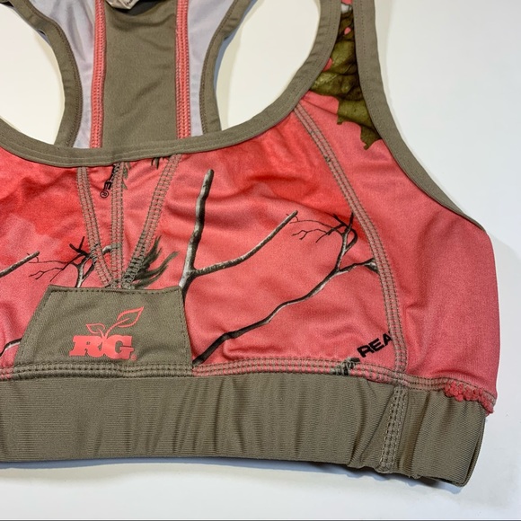 Small Realtree Girl pink camo sports bra - Picture 3 of 12